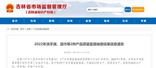 吉林省2022年洗手液、湿巾产品质量监督抽查结果及美甲店会员管理软件市场规范情况